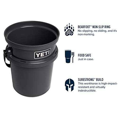 YETI Loadout 5Gallon Bucket, Impact Resistant Fishing/Utility Bucket