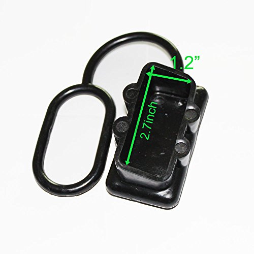 X-Haibei 1 Battery Winch Quick Connector Dust Cover Cap for 350AMP Plug End Black Rubber