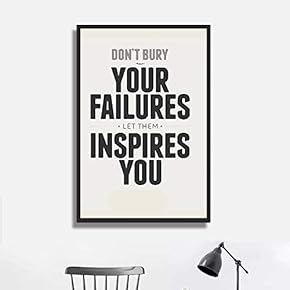 Framed Canvas Wall Art for Living Room, Bedroom Quotes Canvas Prints for Modern Home Decoration Ready to Hang - 16"x24" inches