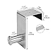 Over The Door Hooks, stainless steel hook, 2 pieces