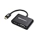 Cable Matters Aluminum USB C to HDMI VGA Adapter for Surface Pro 7, MacBook Pro, Dell XPS 13, and More - Thunderbolt 3 Port Compatible primary
