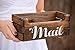 Mail Holder - Mail Organizer - Rustic Mail Holder - Wood Mail Holder - Housewarming Gift - Personalized Gift - Rustic Office - Storage Box