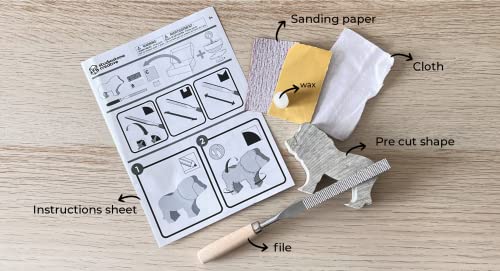 STUDIOSTONE CREATIVE DIY Arts & Crafts Carving Kit Kids Adults Cat Sculpture Soapstone