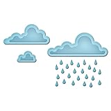 Spellbinders IN-013 Shapeabilities In'spire Embellishments, Rainy Day