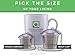 Large Tea Infuser (Set of 2) with Tea Scoop and Drip Trays by Apace – Multi Cup Size Stainless Steel Loose Leaf Tea Strainer and Steeper
