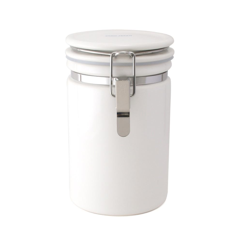Zero Japan Coffee Canister 200 White 800cc CO-200 WH Storage Container, Made in Japan, Mino Ware