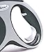Flexi Vario Retractable Dog Leash (Tape), 16 ft, Medium, Anthracite