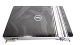 Dell CCFL KY320 Black and Silver Stripes LCD Back Cover Inspiron 1525 1526 Top Lid