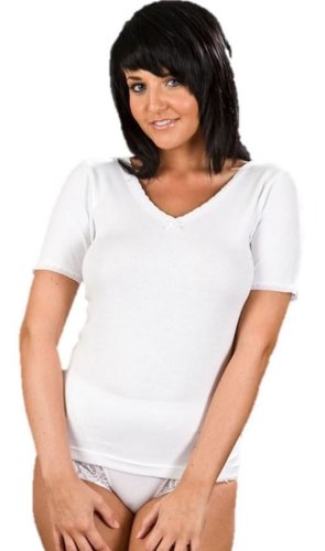 Undercover Women's Long Sleeve Thermal Vest & Long Johns 14-16 White