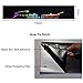 Cheng-store 8'' X 52'' Car Laser Reflective Vinyl Sticker, Cool Graffiti Sign Stickers Vehicle Accessories, Windshield Car Decal Gran Turismo The Real Driving Simulator Banner Strip