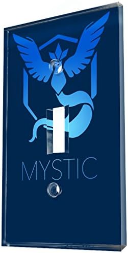 HDArt Single Toggle Kids Bedroom Switch Plate Cover - Pokémon Go Team: Mystic