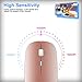 Bluetooth Wireless Mouse, Dual Mode Slim Rechargeable Wireless Mouse Silent Cordless Mouse with Bluetooth 4.0 and 2.4G Wireless, Compatible with Laptop, PC, Windows Mac Android OS Tablet (Rose Gold)thumb 2