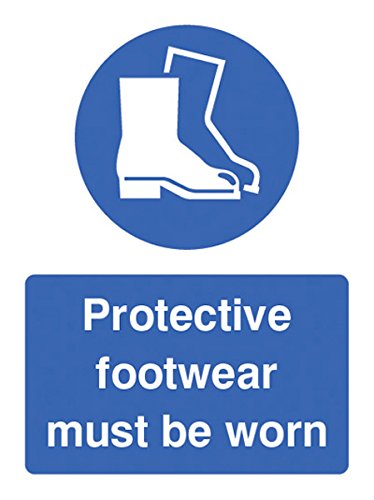 Caledonia Signs 85201E Sign, Protective Footwear Must Be Worn