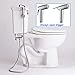 Handheld Bidet Toilet Sprayer, Dual Function 2 Kind Sprayer Shattaf,Stream and Jet, Cloth Diaper Sprayer Kit, Personal Hygiene Cleaning No Leaking Toilet Attachment - Chrome