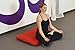 YogaAccessories Cotton Zabuton Meditation Cushion - Cardinal Red
