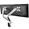 ErGear Support Ecran PC 2 Ecran pour 13″-32″, Bras pour Écrans avec Technologie Innovante de Ressort à Gaz, Bras Ecran PC 2 Ecran pour Écrans Plats Incurvés, VESA 75/100mm, Poids Max 8KG