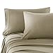Honeymoon Super Soft Microfiber 4-Piece Bed Sheet Set, Queen, Light Green