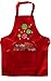 Gift Plus Red Holiday Christmas Apron Merry & Baking with Pocket