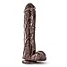 Eden Adult Sex Toys - 11.5 Inch Long Thrusting BBC Dildo - Ultra-Realistic, SkinLike Huge Thick Cock with Strong Suction Cup- Body Safe, Fragrance-Free PVC - Big Black Dildo for Luxurious Sensual Play