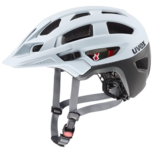 uvex finale 2.0 - safe MTB helmet for women and men - individually adjustable fit - expandable with LED light - cloud-dark silver matt - 52-57 cm