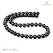 BEADNOVA Black Onyx Beads Natural Crystal Beads Stone Gemstone Round Loose Energy Healing with Crystal Stretch Cord for Jewelry Making (8mm, 45-48pcs)