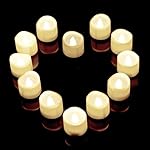 Flameless Candles,12 White Bright Flickering Bulb Battery Operated Realistic Decor Unscented LED Tea Light Candle,Timer LED Mars Flameless Candles,Fake Candles,Tealights For Halloween, Christmas