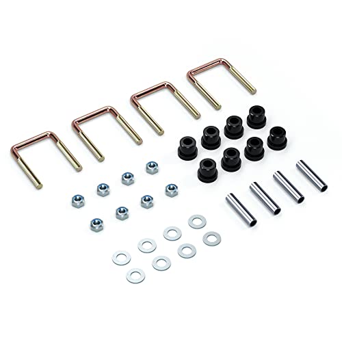10L0L Golf Cart EZGO Heavy Duty 3 Leaf Spring Kit with Bushings