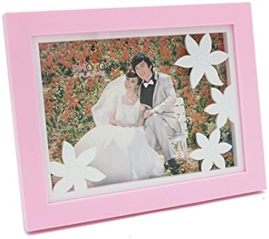 Hotlley LM7475 Embedded florets 7-inch rectangular frame,Can Wall (Pink)