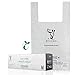 Cat Litter Waste Poop Bags - X-Large, Compostable, Plastic-free, Thick, Leak Proof, Pet/Dog Poo Bags with Easy-Tie Handles,10.5 x 18.5 inch, White, EcoLeo