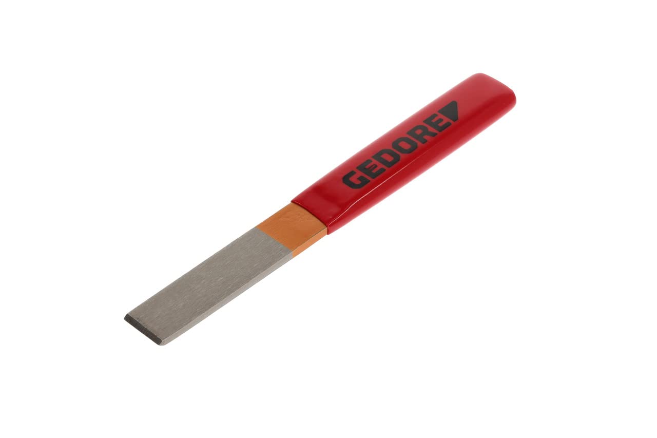 GEDORE Chisel, Splitting chisel with plastic grip, Tip angle 60°, Blade 26 mm wide, 240 mm long, Hardened steel, 104 P