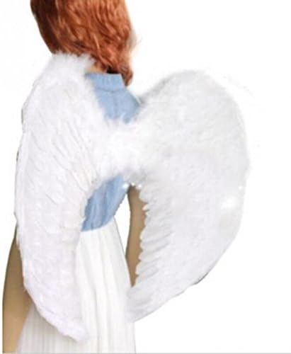 Angel wings，W Fashion shop Adult masquerade party supplies white feather angel wings
