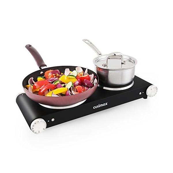 cusimax double electric hob