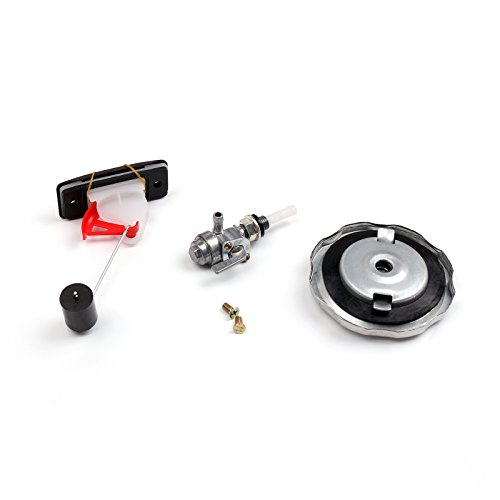 Areyourshop 7 Gallon Generator Fuel Tank Universal Secondary Gas Tank Generator Petcock Filter Gauge Cap