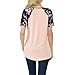 MaMa Bear Arrow Womens Raglan Tee With Floral Short Sleeves(CT200-243)