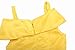 ReliBeauty Little Girls Layered Princess Belle Costume Dress up, Yellow, 2T/100