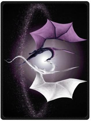 magic Dragon,Mysterious Dragon,Fire Breathing Dragon Super Soft Fleece Blankets and throws 58 X 80 inch (Large)