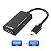 MHL to HDMI, Micro USB to HDMI Adapter for Android Smart Phones and Tablets with MHL Function, Support 1080P High Definition Resolution