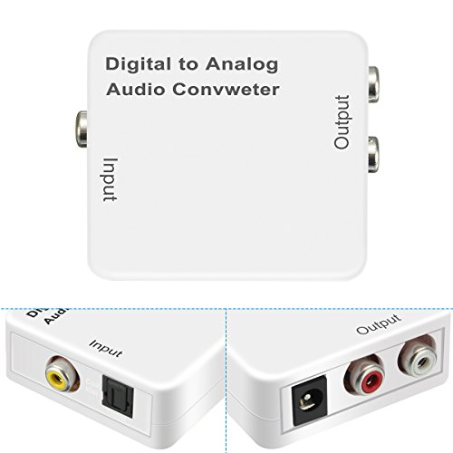 image for ELEGIANT Digital to Analog Audio Converter with Digital Optical Toslin