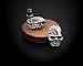 Skull Stainless Steel Fashion Cubic Zirconia Skull Stud Earrings