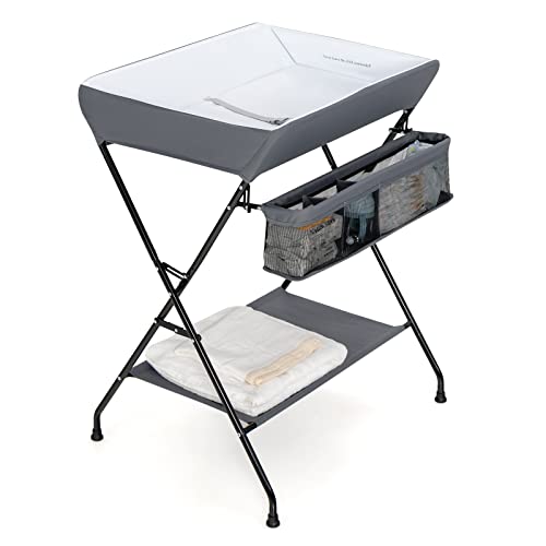 Costzon Changing Table, Portable Baby Changing Table Foldable Diaper Changing S…