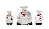 Chef Napkin Holder, Salt and Pepper Shaker Set