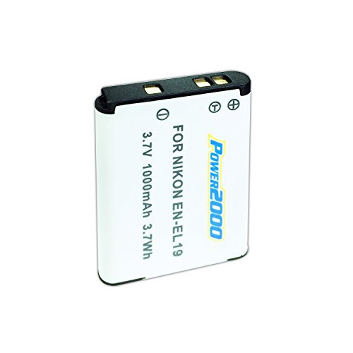 Pack Battery and Charger Kit for Nikon Coolpix S3700, S2800