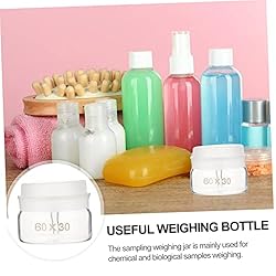 SOLUSTRE 2pcs Weighing bottle weighing jar