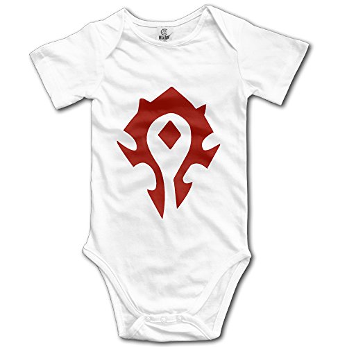 World Of Warcraft Wow Logo Horde Baby Onesie Cute