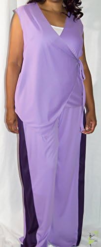 Sacred Acts In Motion Wrap Tunic and 2 Tone Palazzo Pants Set