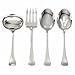 Ginkgo International Lafayette 4-Piece Stainless Steel Hostess Serving Set