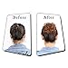 AISI QUEENS 100% Human Hair Bun Extensions 2PCS Curly Wavy Messy Bun Hair Extension Scrunchies Elegant Chignons Wedding Hair Piece for Women and Kids(Color:8# Linen Yellow Brown)