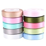 LaRibbons Solid Color Satin Ribbon Asst.#1 10 Colors 3/8