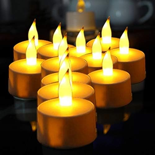QSPORTPEAK LED Remote Control Rechargeable Tea Lights,12pcs flameless Candles USB,Restaurant Rechargeable Candle Lights with Charging Station,Suit for Christmas,Party,Wedding - Image 3