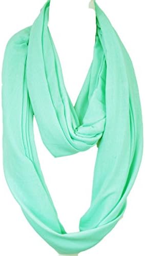 Jersey Plain color infinity scarf (Mint)